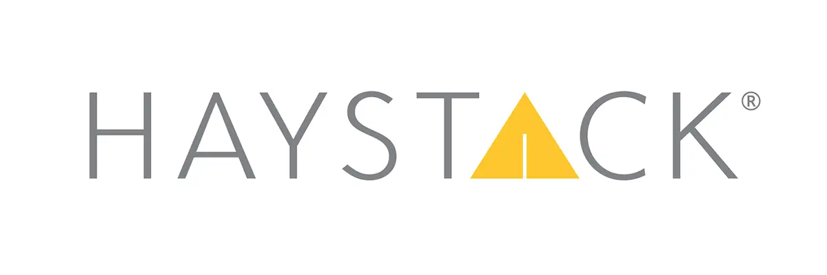 2023.04.17 - HaystackID - Gray Gold Logo with Registration Mark_White Background copy